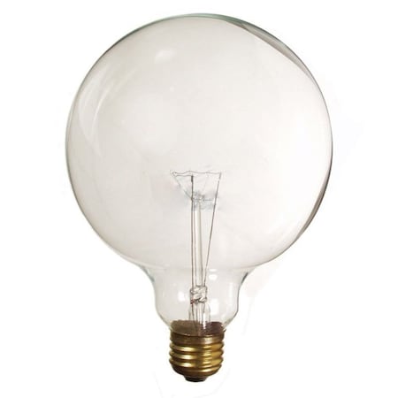 100W Round Clear G25 Globe Light Bulb